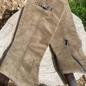 Micheal Kors Knee High Dark Green Boots Size 9